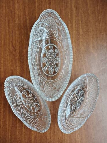 Xrustal meyvə qabı dəsti - 3 ədəd lalafo.az -da Xrustal meyvə qabı dəsti - 3 ədəd