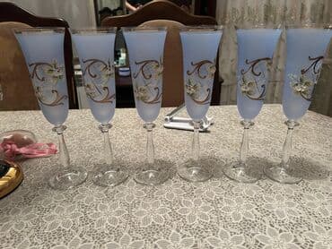 Qədəhlər, rəng - Mavi, Şüşə, 6 ədədli dəst lalafo.az -da Qədəhlər, rəng - Mavi, Şüşə, 6 ədədli dəst