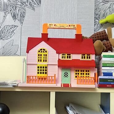 Uşaq üçün portativ oyuncağ ev - İki mərtəbəli, balkonlu və eyvanlı lalafo.az -da Uşaq üçün portativ oyuncağ ev - İki mərtəbəli, balkonlu və eyvanlı