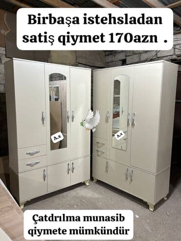 Yeni, Düz dolab, Qarderob, paltar dolabı lalafo.az -da Yeni, Düz dolab, Qarderob, paltar dolabı