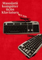 Masaüstü kompüter üçün klaviatura - Brend: A4Tech - Tam ölçülü lalafo.az -da Masaüstü kompüter üçün klaviatura - Brend: A4Tech - Tam ölçülü