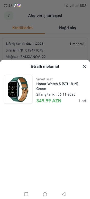 Smart saat, Honor, rəng - Yaşıl lalafo.az -da Smart saat, Honor, rəng - Yaşıl