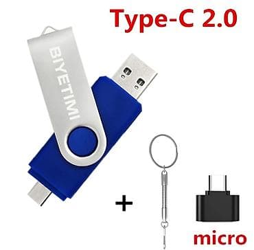 Flash card otg 128 GB TupeC + USB lalafo.az -da Flash card otg 128 GB TupeC + USB
