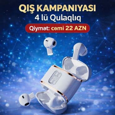 Yeni Simsiz (Bluetooth) Qulaqcıqlar, rəng - Ağ lalafo.az -da Yeni Simsiz (Bluetooth) Qulaqcıqlar, rəng - Ağ