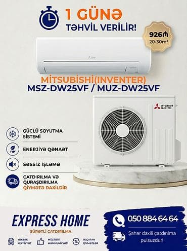 Kondisioner Mitsubishi, Yeni, 30-35 kv. m, Split sistem, Kredit yoxdur, Pulsuz quraşdırılma lalafo.az -da Kondisioner Mitsubishi, Yeni, 30-35 kv. m, Split sistem, Kredit yoxdur, Pulsuz quraşdırılma