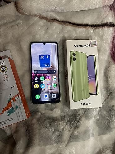 Samsung Galaxy A05, 64 GB, rəng - Yaşıl, Sensor, Face ID lalafo.az -da Samsung Galaxy A05, 64 GB, rəng - Yaşıl, Sensor, Face ID