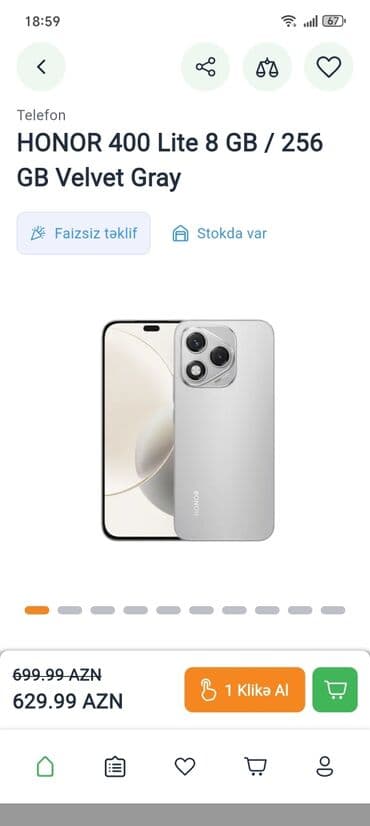 Honor 400 Lite, 256 GB, rəng - Qara, İki sim kartlı, Face ID, Barmaq izi lalafo.az -da Honor 400 Lite, 256 GB, rəng - Qara, İki sim kartlı, Face ID, Barmaq izi