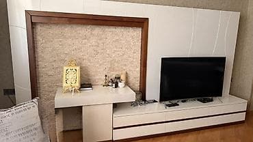 Mebel dəsti – TV stendi və dekorativ panel - Müasir dizaynlı, parlaq lalafo.az -da Mebel dəsti – TV stendi və dekorativ panel - Müasir dizaynlı, parlaq