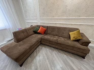 Künc divanı – L formalı, sağ tərəf uzun oturacaqlıdır. - Rəng: tünd lalafo.az -da Künc divanı – L formalı, sağ tərəf uzun oturacaqlıdır. - Rəng: tünd