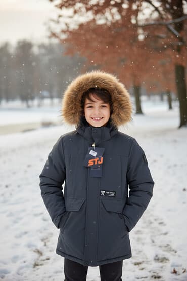 Uşaq qış gödəkçəsi – STJ brendi - Rəng: tünd göy - Ölçü/yaş qrupu lalafo.az -da Uşaq qış gödəkçəsi – STJ brendi - Rəng: tünd göy - Ölçü/yaş qrupu