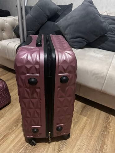 Sərnişin baqaj dəsti – 2 hissəli - Rəng: şərab-bənövşəyi (metal lalafo.az -da — 6 Sərnişin baqaj dəsti – 2 hissəli - Rəng: şərab-bənövşəyi (metal — 6