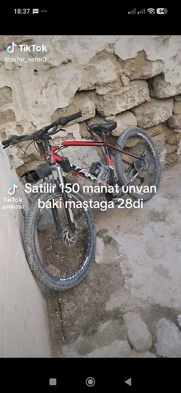 Velosiped – dağ/şosse tipli, 28” təkər ölçüsü. Rəng: qara-qırmızı lalafo.az -da Velosiped – dağ/şosse tipli, 28” təkər ölçüsü. Rəng: qara-qırmızı