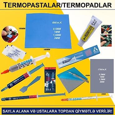 Termopastalar və Termopadlar SAYLA ALANA VƏ USTALARA TOPDAN QİYMƏTLƏ lalafo.az -da Termopastalar və Termopadlar SAYLA ALANA VƏ USTALARA TOPDAN QİYMƏTLƏ