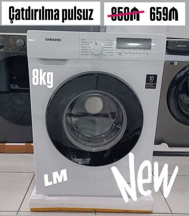 Paltaryuyan maşın Samsung, 8 kq, Avtomat, Qurutmasız lalafo.az -da Paltaryuyan maşın Samsung, 8 kq, Avtomat, Qurutmasız