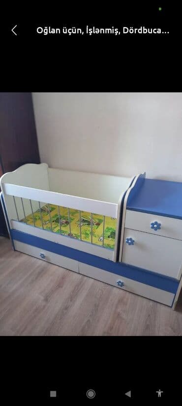Oğlan və qız üçün, İşlənmiş, Dördbucaq, Beşik, Matrassız, Yellənmə mexanizm ilə lalafo.az -da Oğlan və qız üçün, İşlənmiş, Dördbucaq, Beşik, Matrassız, Yellənmə mexanizm ilə