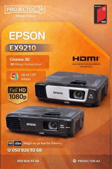 İşlənmiş Portativ Proyektor Epson, Ödənişli çatdırılma lalafo.az -da İşlənmiş Portativ Proyektor Epson, Ödənişli çatdırılma