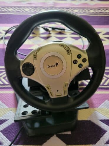 Genius sükan və pedallar dəsti – yarış oyunları üçün Xüsusiyyətlər lalafo.az -da Genius sükan və pedallar dəsti – yarış oyunları üçün Xüsusiyyətlər