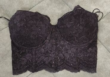 Büstqalterlər: Qara rəngli, dantelli qadın korseti. Bu korset strapless dizayna və lalafo.az -da — 1 Büstqalterlər: Qara rəngli, dantelli qadın korseti. Bu korset strapless dizayna və — 1