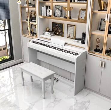 Ağ rəngli rəqəmsal pianino dp100və uyğun oturacaq - Tam ölçülü 88 lalafo.az -da — 1 Ağ rəngli rəqəmsal pianino dp100və uyğun oturacaq - Tam ölçülü 88 — 1