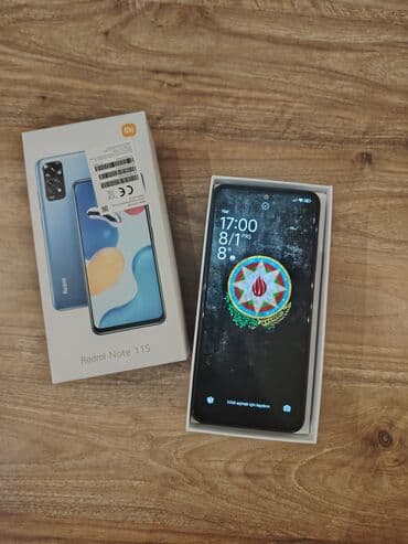 Redmi Note 11S, 128 GB, rəng - Göy, Barmaq izi, İki sim kartlı, Face ID lalafo.az -da Redmi Note 11S, 128 GB, rəng - Göy, Barmaq izi, İki sim kartlı, Face ID