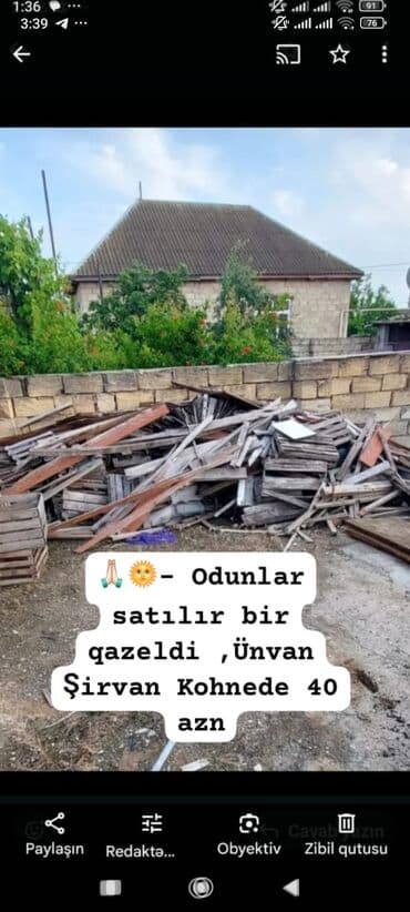 Odun satılır – bir “Qazel” həcmi. Qarışıq taxta-odun materialları lalafo.az -da Odun satılır – bir “Qazel” həcmi. Qarışıq taxta-odun materialları
