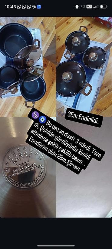 Qazan, rəng - Qara, Paslanmayan polad, Türkiyə lalafo.az -da Qazan, rəng - Qara, Paslanmayan polad, Türkiyə