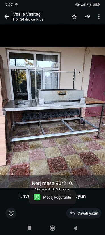 Nerj masa 90/210.
Qiymet 270 azn.
Unvan.Şağan.
Vesile🌹2984 lalafo.az -da Nerj masa 90/210.
Qiymet 270 azn.
Unvan.Şağan.
Vesile🌹2984