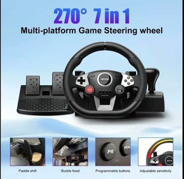 NS-9887 7-in-1 Multi‑platform Oyun Sükanı - 270° dönmə bucağı ilə lalafo.az -da NS-9887 7-in-1 Multi‑platform Oyun Sükanı - 270° dönmə bucağı ilə