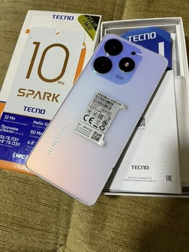 Tecno Spark 10 Pro, 256 GB, rəng - Ağ, Zəmanət lalafo.az -da Tecno Spark 10 Pro, 256 GB, rəng - Ağ, Zəmanət