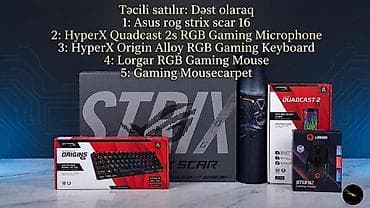 "RTX 5080-li son nəsil ASUS SCAR 16! Yanında ən son model HyperX lalafo.az -da "RTX 5080-li son nəsil ASUS SCAR 16! Yanında ən son model HyperX