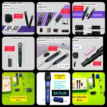 Yeni Simsiz (Bluetooth) Mikrofon Ünvandan götürmə lalafo.az -da Yeni Simsiz (Bluetooth) Mikrofon Ünvandan götürmə