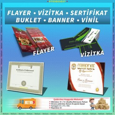 Reklam Baner Capı ve Dizayn işləri. Qiymət Olcüdən və Saydan Aslıdır lalafo.az -da Reklam Baner Capı ve Dizayn işləri. Qiymət Olcüdən və Saydan Aslıdır