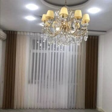 Бусы: Tül və Blackout pərdə sistemi – krujeva effektli, şaquli pliseli pərdə at lalafo.az — 1 Бусы: Tül və Blackout pərdə sistemi – krujeva effektli, şaquli pliseli pərdə — 1