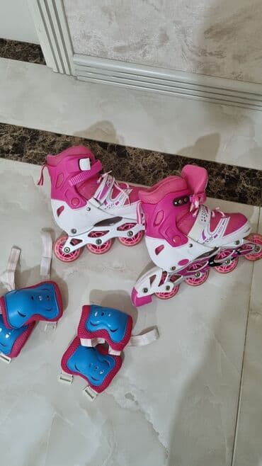 Uşaq üçün təkərli konki dəsti - Tərkib: 1 cüt inline (4 təkərli) lalafo.az -da Uşaq üçün təkərli konki dəsti - Tərkib: 1 cüt inline (4 təkərli)