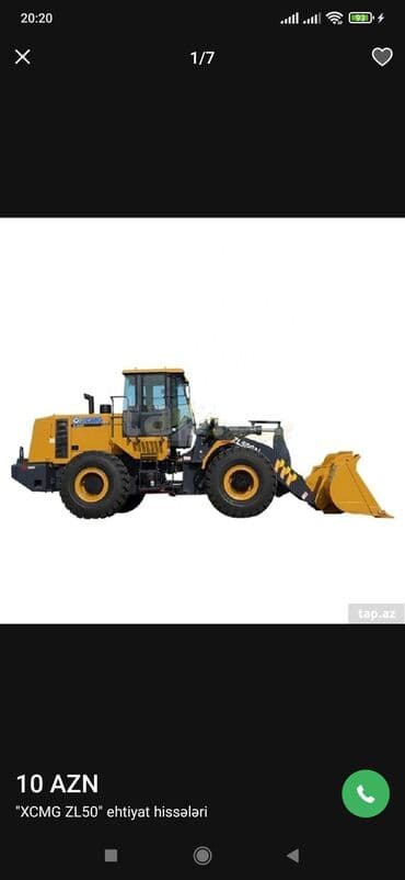 “XCMG ZL50” ehtiyat hissələri Xüsusi texnika üçün XCMG ZL50 (təkərli lalafo.az -da “XCMG ZL50” ehtiyat hissələri Xüsusi texnika üçün XCMG ZL50 (təkərli