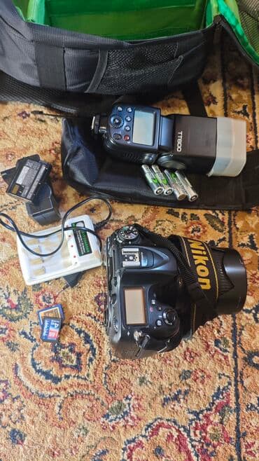 Nikon D7100 + 18-105 lens, GODOX TT600 Speedlight, 2 kart, sumka lalafo.az -da Nikon D7100 + 18-105 lens, GODOX TT600 Speedlight, 2 kart, sumka