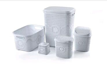 5-li hamam/təmizlik aksesuarları dəsti Tərkibi: - Paltar səbəti – iri lalafo.az -da 5-li hamam/təmizlik aksesuarları dəsti Tərkibi: - Paltar səbəti – iri