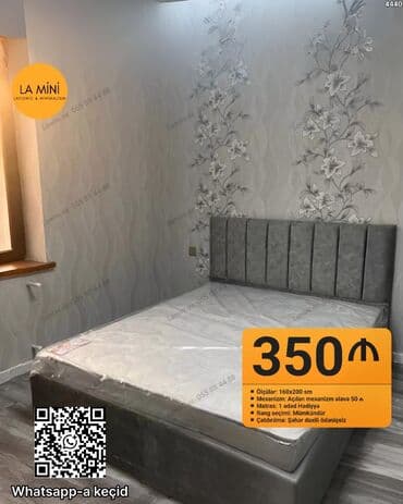 İkinəfərlik çarpayı, Bazalı, Matras ilə, Siyirməli lalafo.az -da İkinəfərlik çarpayı, Bazalı, Matras ilə, Siyirməli