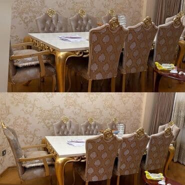 Masa + 8stul birlikde 650 azn satilir‼️masa acilmir unvan elmler lalafo.az -da Masa + 8stul birlikde 650 azn satilir‼️masa acilmir unvan elmler