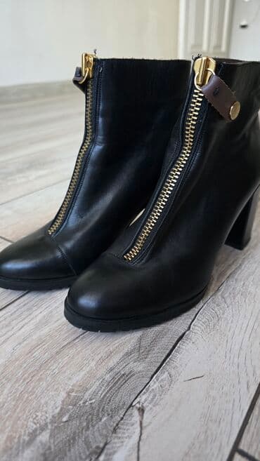 Qadın botları – İnci - Model: qara dəri bot - Brend: inci (etiket lalafo.az -da Qadın botları – İnci - Model: qara dəri bot - Brend: inci (etiket