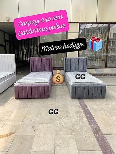 Yeni, Təknəfərlik çarpayı, Matras ilə lalafo.az -da Yeni, Təknəfərlik çarpayı, Matras ilə
