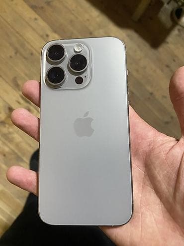 IPhone 15 Pro, Gümüşü, Face ID lalafo.az -da IPhone 15 Pro, Gümüşü, Face ID