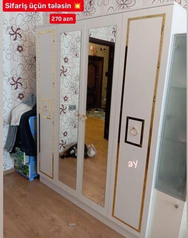 Düz dolab, Yataq otağı üçün, Paltar üçün, Açılan, Korpuslu, 3 qapılı lalafo.az -da Düz dolab, Yataq otağı üçün, Paltar üçün, Açılan, Korpuslu, 3 qapılı