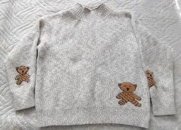 Uşaq sviteri - Rəng: açıq boz melanj - Material: yumşaq, moher lalafo.az -da Uşaq sviteri - Rəng: açıq boz melanj - Material: yumşaq, moher