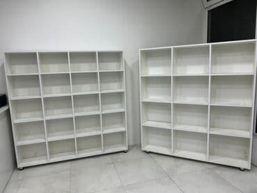 Mağaza avadanlıqları paketi - 2 ədəd ağ rəngli bölməli rəf: hər biri lalafo.az -da Mağaza avadanlıqları paketi - 2 ədəd ağ rəngli bölməli rəf: hər biri