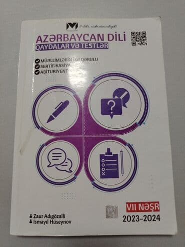 Məhsul: “Azərbaycan dili: Qaydalar və Testlər” (VII nəşr, 2023–2024) lalafo.az -da Məhsul: “Azərbaycan dili: Qaydalar və Testlər” (VII nəşr, 2023–2024)