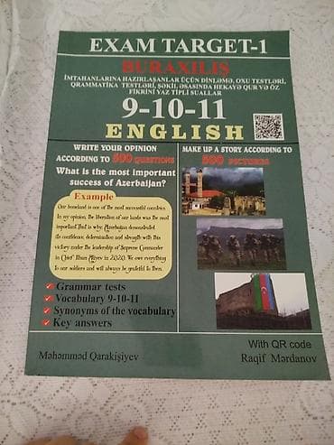Məhsul: “EXAM TARGET-1 – Buraxılış English 9-10-11” hazırlıq kitabı lalafo.az -da Məhsul: “EXAM TARGET-1 – Buraxılış English 9-10-11” hazırlıq kitabı