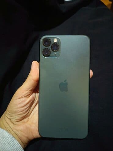 IPhone 11 Pro Max, 256 GB, Matte Midnight Green, Face ID lalafo.az -da IPhone 11 Pro Max, 256 GB, Matte Midnight Green, Face ID