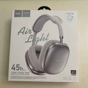 Минидиск-плееры: Беспроводные (Bluetooth) Наушники, Hoco, цвет - Серебристый at lalafo.az — 2 Минидиск-плееры: Беспроводные (Bluetooth) Наушники, Hoco, цвет - Серебристый — 2