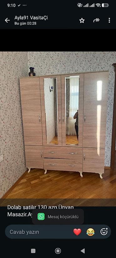 Dolab satilır 130 azn.Ünvan Masazir.Ayla91 lalafo.az -da Dolab satilır 130 azn.Ünvan Masazir.Ayla91